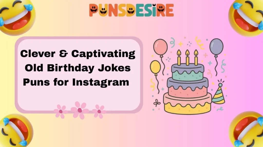 Clever & Captivating Old Birthday Jokes Puns for Instagram