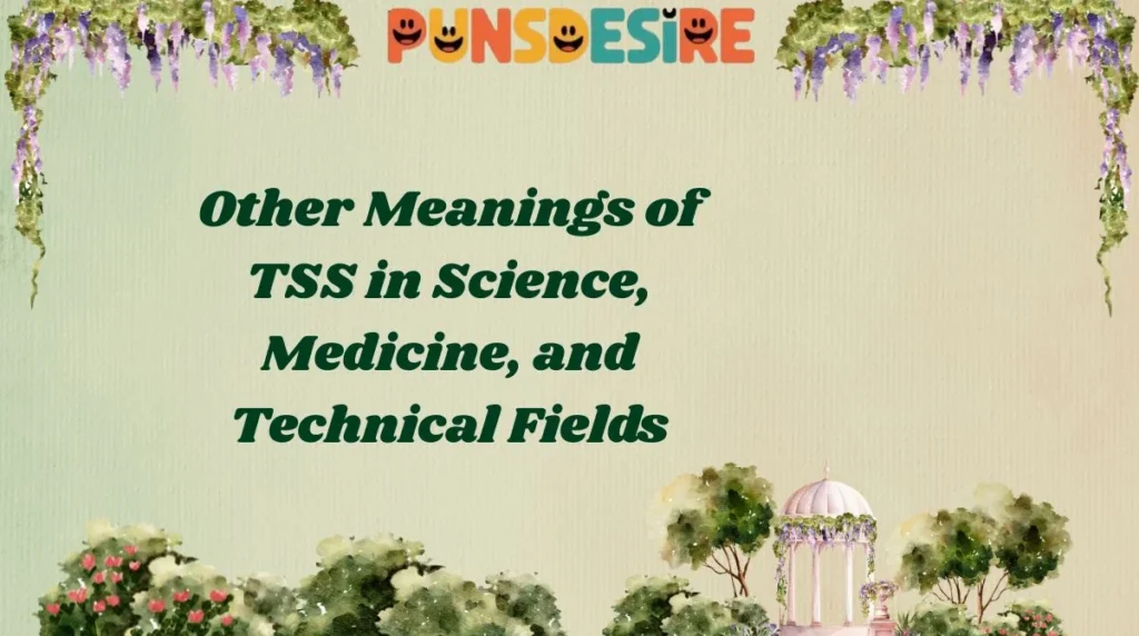 Other Meanings of TSS in Science, Medicine, and Technical Fields