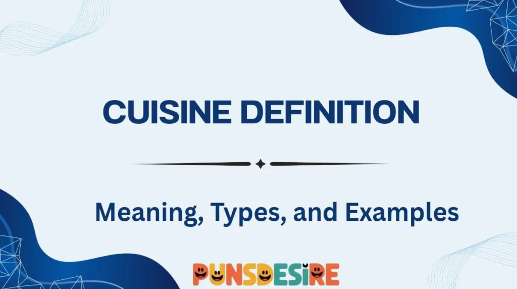 Cuisine Definition