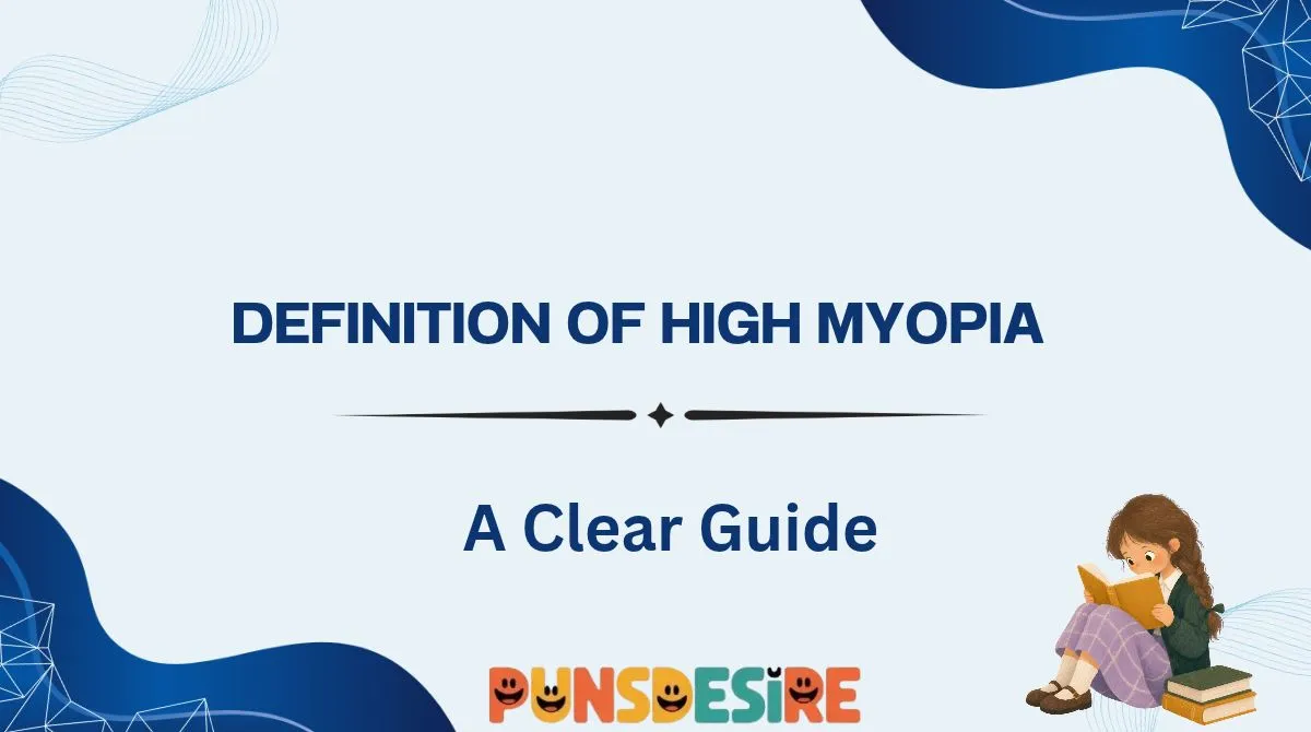 Definition of High Myopia